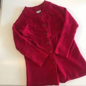 ✨Cozy✨Chunky Red Cardigan (L)